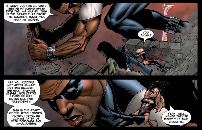 Illustration for article titled With Civil War, Marvel dusted off inane source material for superfights